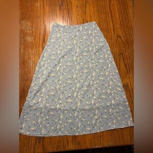 Floral Blue Skirt